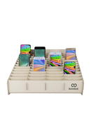 Encuentra la caja de almacenamiento para celulares Boostool de 48 ranuras en Guatemala para organizar tus dispositivos de manera eficiente.