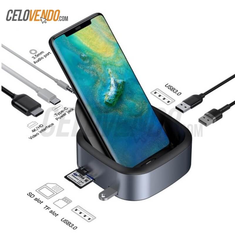 Mate Docking Baseus | Entrada Tipo C | Funciona con Samsung y Huawei | Convierte Smartphone en una Computadora