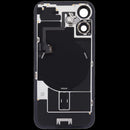 Compra una tapa trasera usada con placa de acero y carga inalámbrica para tu iPhone 16 en Guatemala, ideal para reparaciones y reemplazos.
