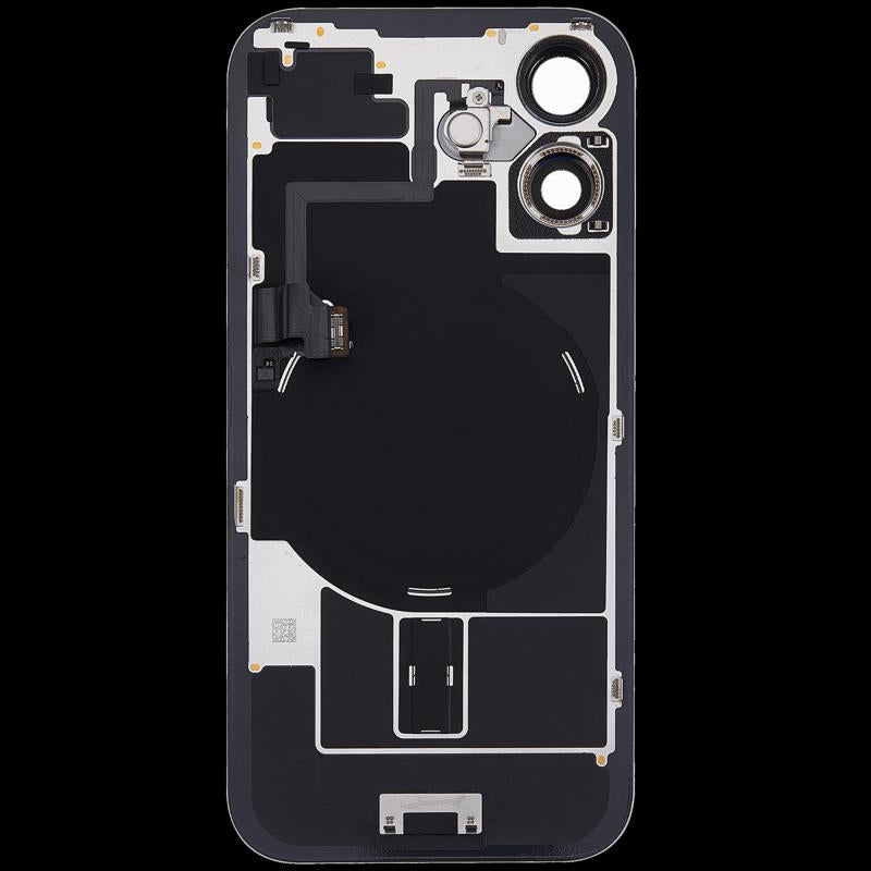Compra una tapa trasera usada con placa de acero y carga inalámbrica para tu iPhone 16 en Guatemala, ideal para reparaciones y reemplazos.