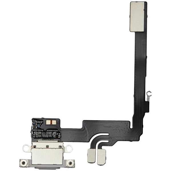 Encuentra el cable flex de puerto de carga para iPhone 16 Pro en Guatemala, el componente perfecto para reparaciones de talleres y mayoristas.
