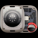 Tapa trasera para Apple Watch Ultra 1ra generación 49mm, LET Natural, compatible A2622, A2684, A2859.