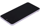 Pantalla OLED refurbished Oppo Reno13 F 4G/5G Plume Purple con marco, ideal para reparación de display roto.