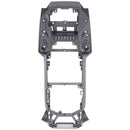 Carcasa central DJI Mavic Pro usada, color gris oscuro, con detalles de desgaste.