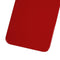 Tapa trasera para iPhone 8 / SE (2020) con adhesivo 3M, agujero grande para camara (Rojo)