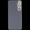 Tapa trasera gris para Samsung Galaxy S24 FE con lente de cámara, repuesto Aftermarket Plus sin logo para reparación.