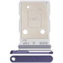 Bandeja dual SIM Samsung Galaxy S26 (S942) Cobalt Violet, repuesto para reparación, porta chip.