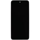 Pantalla LCD original Motorola Moto G15 Power con marco negro, lista para reparación y reemplazo.