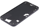 Chasis de marco medio negro para iPhone 16 Plus con botones de encendido y volumen, versión US (A3082, A3289).