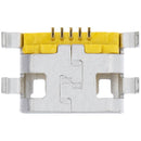 Reparación de puerto de carga Micro B con soldadura requerida, 05 pines y 4 puntos de anclaje en Guatemala.