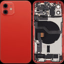 Tapa trasera con puerto de carga flex y piezas pequenas iPhone 12 (US Version) (Red) USADA