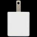 Cargador de pared GaN AmpSentrix Pro teal de 30W con 2 puertos USB-C y USB-A.