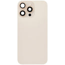 Compra una tapa trasera usada OEM para iPhone 16 Pro Max en Guatemala con placa de acero, carga inalámbrica NFC, MagSafe y flex de linterna.