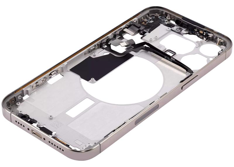Reparación del marco medio para iPhone 15 Pro Max en Guatemala con garantía y disponibilidad en preorden.