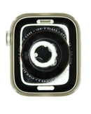 Tapa trasera usada Apple Watch Series 8 GPS + Cellular 41mm aluminio color Starlight para reparación de chasis.