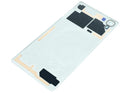 Tapa trasera blanca con lente de cámara para Sony Xperia X F5121/F5122, repuesto para reparación de vidrio.