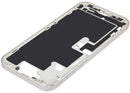 Chasis blanco titanio para iPhone 16 Pro Max, con botones de encendido y volumen. Repuesto A3084.