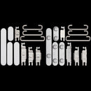 Botones de encendido y volumen blancos para iPhone 16e, repuesto original Apple A3231/A3409.