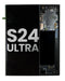 Reparación de pantalla Samsung Galaxy S24 Ultra en Guatemala - Pantalla OLED usada con marco en color Titanium Black.