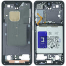 Marco intermedio original Onyx Black para Samsung Galaxy S24 5G US (SM-S921U), pieza de repuesto.