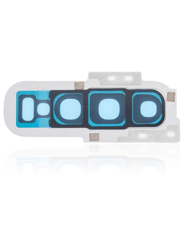 Lente de camara trasera con aro para Samsung Galaxy S10 (Blanco Prisma)