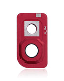 Lente para camara trasera con marco para Samsung Galaxy A10 (A105 / 2019) (Rojo)