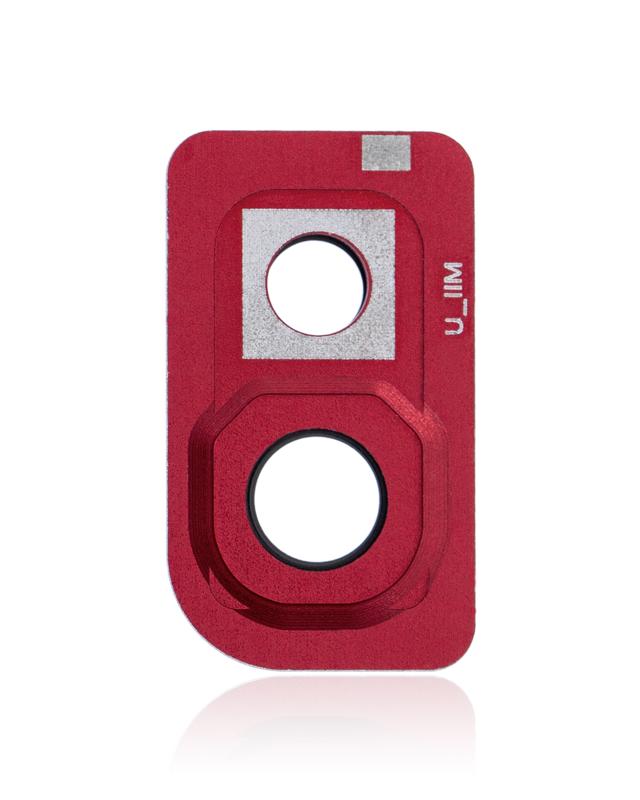 Lente para camara trasera con marco para Samsung Galaxy A10 (A105 / 2019) (Rojo)