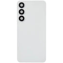 Tapa trasera blanca para Samsung Galaxy S25 FE sin logo, con lente de cámara integrada, repuesto Aftermarket Plus.