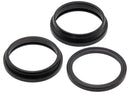 Aro de cámara trasera negro titanio para iPhone 15 Pro (A2848, A3101, A3102, A3104), paquete de 10.