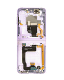 Repara la pantalla con marco de tu Samsung Galaxy Z Flip 4 F721 en Guatemala con nuestra pantalla OLED violeta de calidad.