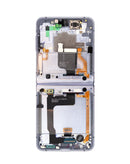 Reparación de pantalla OLED con marco para Galaxy Z Flip 4 F721 en Guatemala.