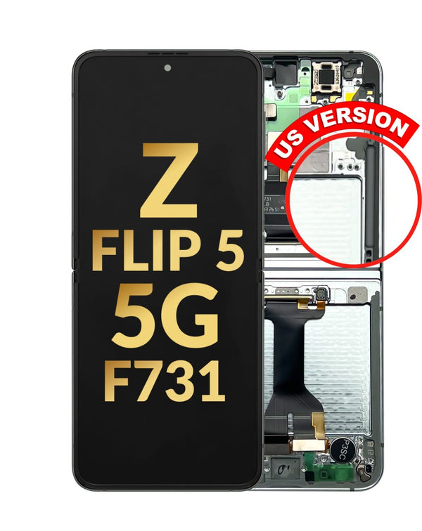 Reparación de pantalla Samsung Galaxy Z Flip 5 con marco en Guatemala, servicio de calidad y con repuestos originales Service Pack.
