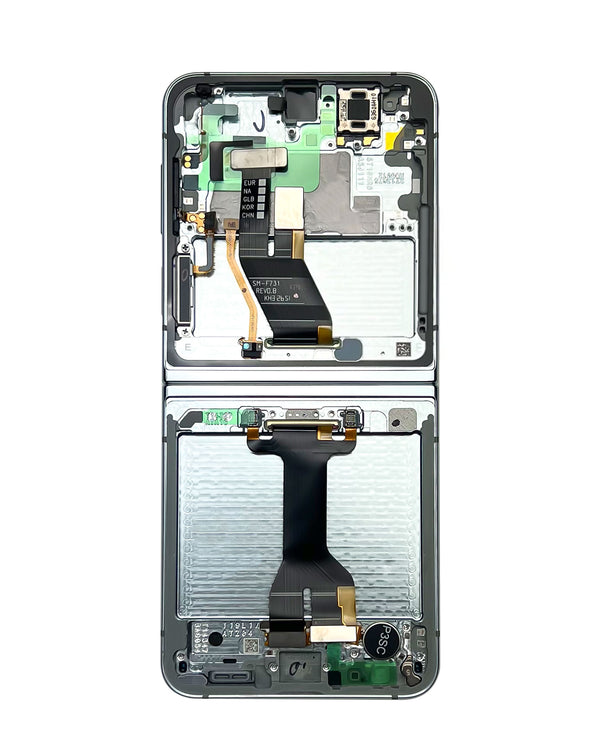Reparación de pantalla Galaxy Z Flip en Guatemala con pantallas originales y marcos disponibles en varios colores.