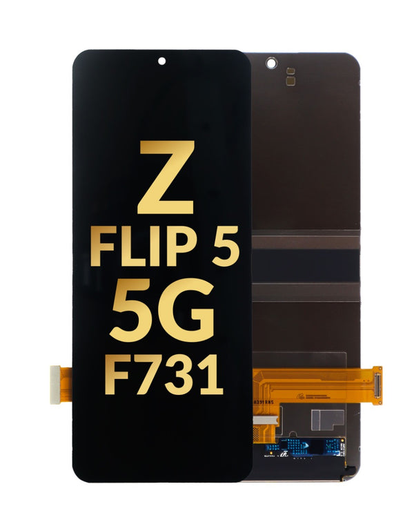 Pantalla OLED sin marco original para Galaxy Z Flip 5 disponible en Guatemala, ideal para reparaciones de pantalla con partes originales.