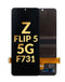 Pantalla OLED sin marco original para Galaxy Z Flip 5 disponible en Guatemala, ideal para reparaciones de pantalla con partes originales.
