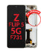 Pantalla con marco Galaxy Z Flip 5 F731 (CREAM) ideal para reparaciones en Guatemala, mayorista de pantallas con tecnología OLED de Samsung.
