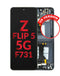 Marco de repuesto con pantalla OLED para Galaxy Z Flip 5 en Guatemala, reparación de pantalla en talleres especializados.