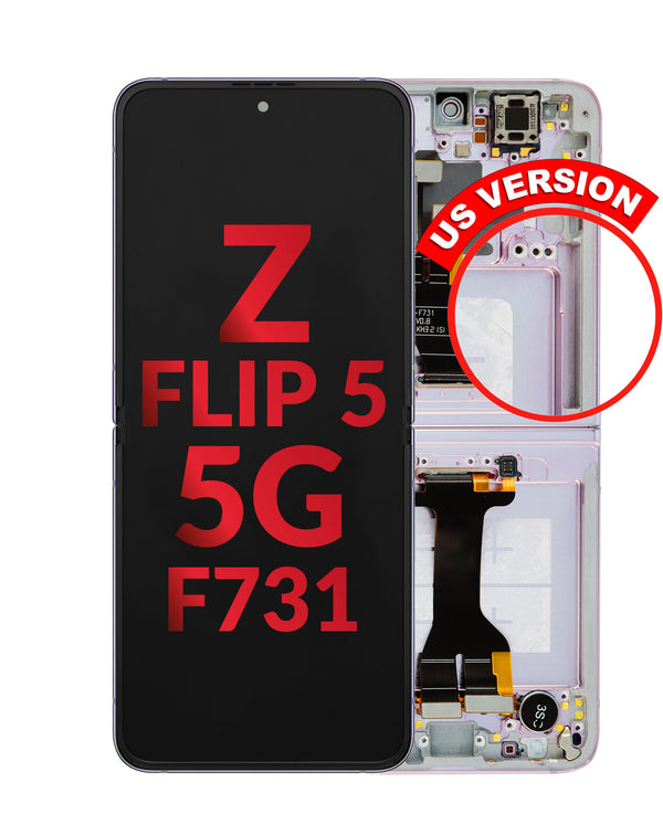 Reparación de pantalla con marco para Galaxy Z Flip 5 en Guatemala.