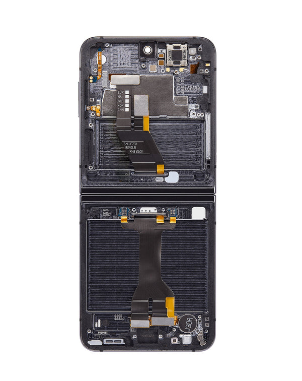 Encuentra la pantalla con marco Samsung Galaxy Z Flip 5 F731 (GRAPHITE) en Guatemala para reparaciones en talleres autorizados.