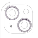 Aro de cámara trasero morado para iPhone 14 y 14 Plus (A2632, A2881), protector lente, pack de 10.
