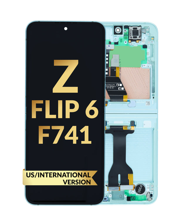Reparación de pantalla OLED con marco para Galaxy Z Flip 6 en Guatemala, servicio mayorista disponible.