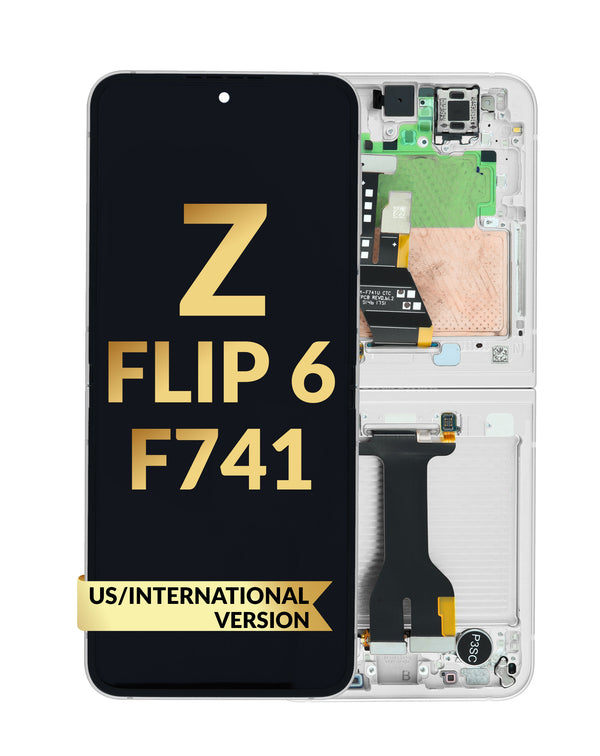 Reparación de pantalla Galaxy Z Flip 6 en Guatemala con pantalla OLED original y marco incluido.