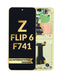 Compra la pantalla original con marco en color amarillo para Samsung Galaxy Z Flip 6 en Guatemala, ideales para reparaciones en talleres especializados.
