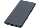 Pantalla OLED Aftermarket Plus negra para Samsung Galaxy S9, incluye marco para reparación de display G960F.