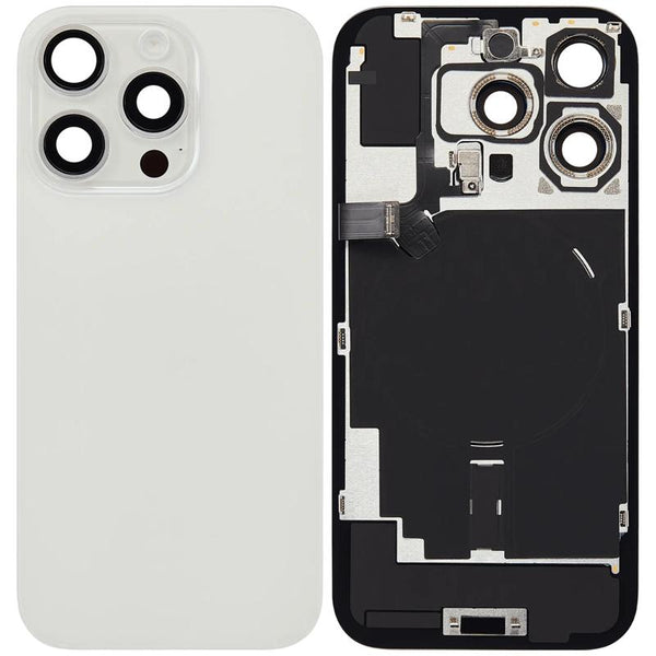 Compra la tapa trasera con placa de acero y carga NFC inalámbrico para iPhone 16 Pro en Guatemala.