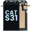 Pantalla original negra LCD para CAT S31, ideal para reparación de pantalla rota, con garantía.
