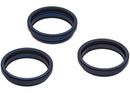 Kit de 10 tapas traseras Blue Titanium con aro de cámara para iPhone 15 Pro Max.