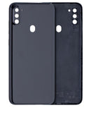 Tapa trasera negra para Samsung Galaxy A11 (SM-A115F), repuesto de carcasa para reparación de smartphone.
