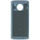 Tapa trasera de vidrio original plateado para Motorola Moto G6 (XT1925, 2018), repuesto para reparación.