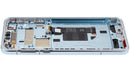 Pantalla OLED refurbished azul con marco para Honor Magic7 Pro, ideal para cambio y reparación de display.